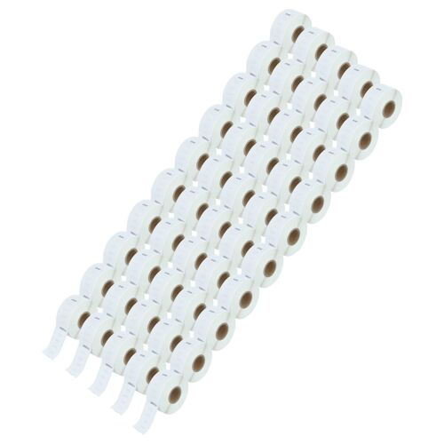 vhbw 50x Rouleau d'étiquettes 19mm x 51mm (220 étiquettes) compatible avec Dymo LabelWriter 310, 310 II, 320, 330, 320 II étiqueteuse blanc