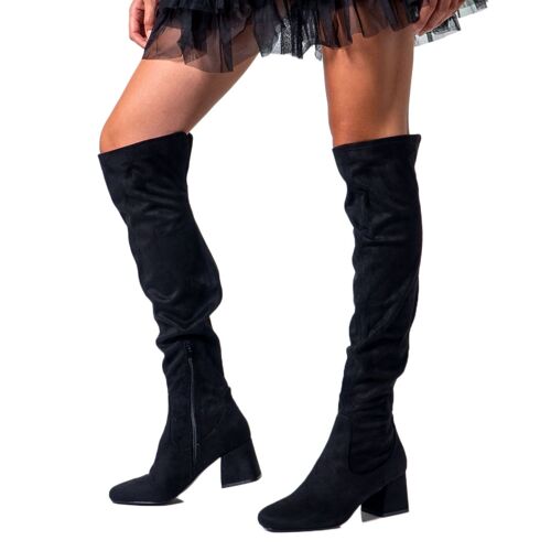 Bottes Femme Steve Madden Delena Black Dele01s1 Noir
