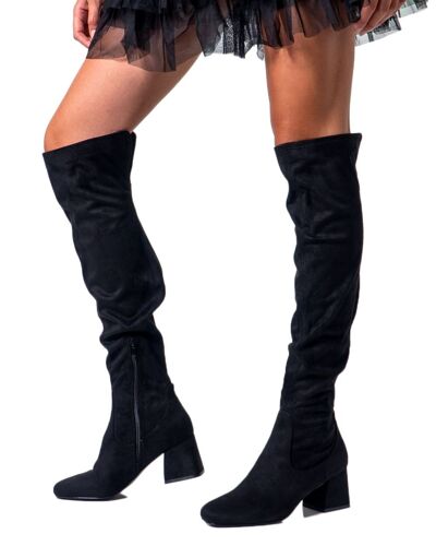 Bottes Femme Steve Madden Delena Black Dele01s1 Noir
