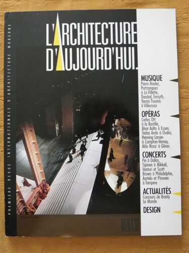 L'architecture D'aujourd'hui N°268 - Avril 1990 : Musique-Opéras-Concerts-Design.