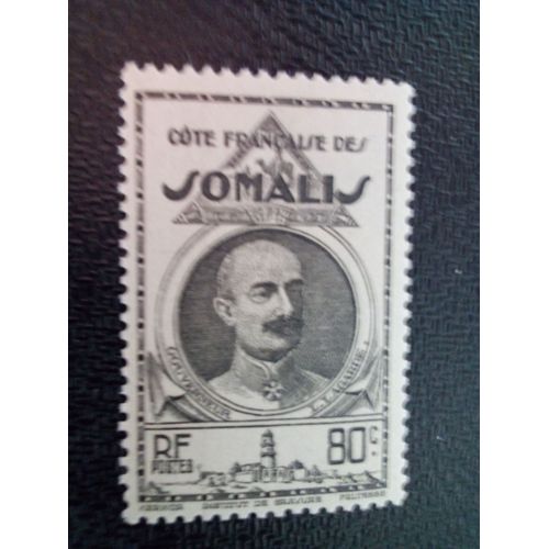 Timbre Côte Des Somalis - Protectorat Français Yt 161 Léonce Lagarde (1860-1936) 1938 ( 200804 )