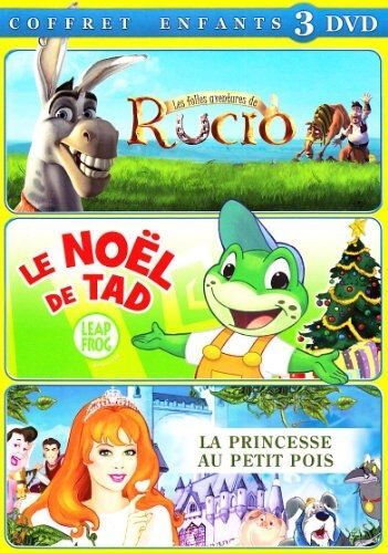 Coffrets Enfants : La Princesse Aux Petits Pois ; Les Folles Aventures De Rucio ; Le Noël De Tad (Coffret De 3 Dvd)