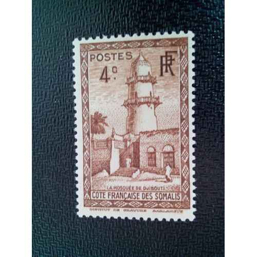 Timbre Côte Des Somalis - Protectorat Français Yt 150 Mosquée De Djibouti 1938 ( 200804 )