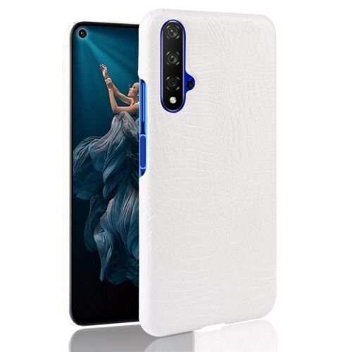 Étui Pour Classique Élégant Huawei Nova 5t/Honor 20s Mode Classique D'alligator Compatibilité Housse De Protection Anti Éraflure - Blanc