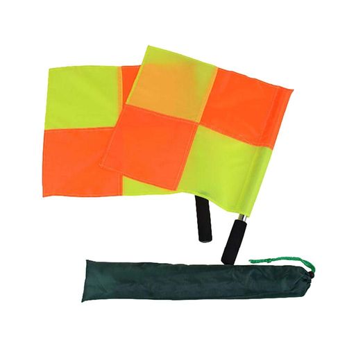 2 Pièces Football Drapeaux D'arbitre Juste Jouer La Coupe Du Monde Drapeau De Sport De Football De Lineman Drapeaux Arbitre Équipement