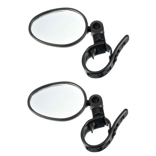 2 Pièces Noir Vélo Rétroviseur 360 Degrés Rotation Grand Angle Guidon Rétroviseur Pour Vélo Vélo Vélo Accessoires