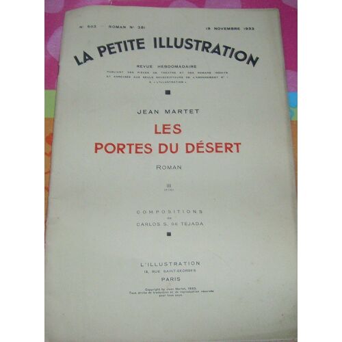 Petite Illustration Roman (La) - N°:602 - 19/11/1932