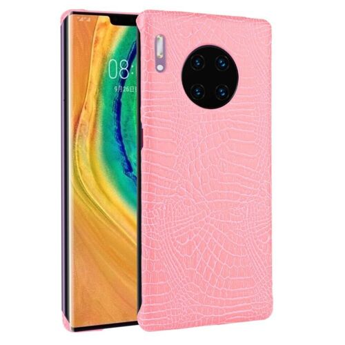 Classique Élégant Étui Pour Huawei Mate 30 Pro Anti Éraflure Housse De Protection Compatibilité Mode Classique D'alligator - Couleur Rose
