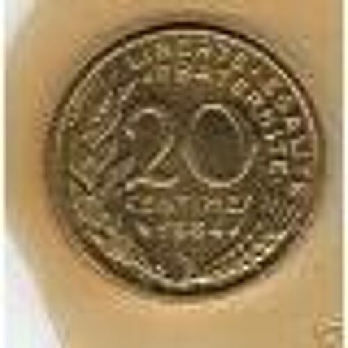 20 Centimes De Franc De 1984.Be.