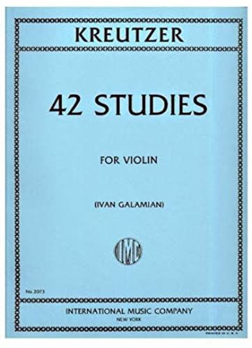 42 Studies For Violin By Rodolphe Kreutzer