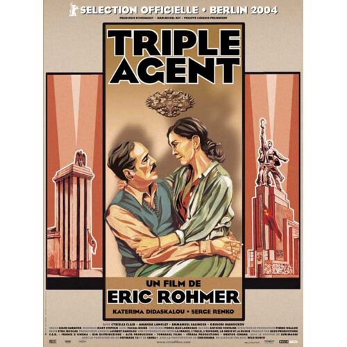 Triple Agent - Véritable Affiche De Cinéma Pliée - Format 40x60 Cm - De Eric Rohmer - Katerina Didaskalou, Serge Renko, Cyrielle Claire, Grigori Manoukov, Dimitri Rafalsky - 2003 #