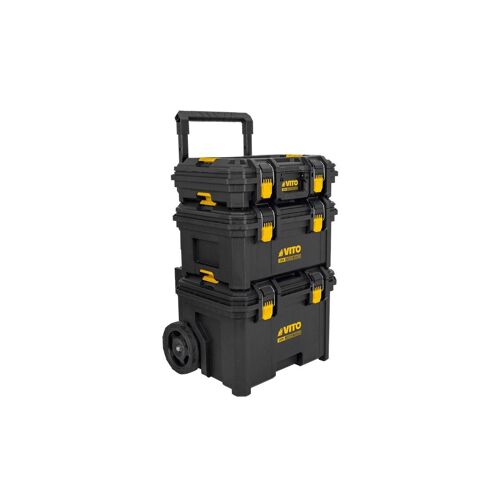 Boite à outils sur roues Servante mobile de 3 Caisses à outils Amovibles VITO