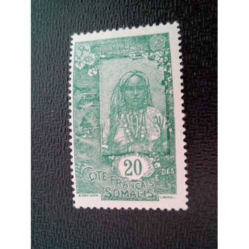 Timbre Côte Des Somalis - Protectorat Français Yt 123 Jeune Somalien, 1926 ( 200804 )