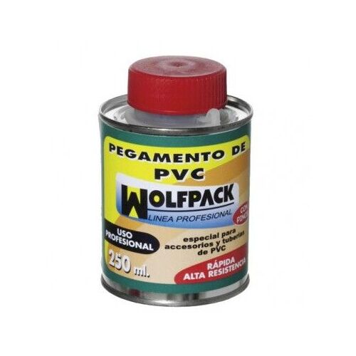 Colle PVC Wolfpack avec pinceau 250 cm³