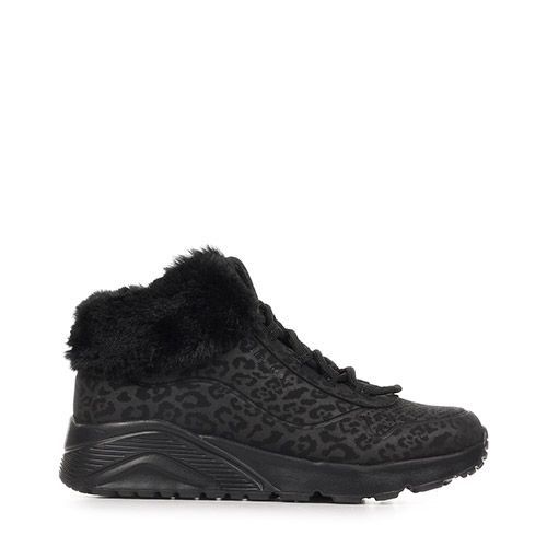 Chaussures Baskets Skechers Uno Lite Cozy Leopard Pour Enfant