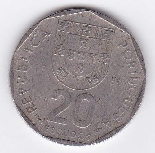 Portugal 20 Escudos 1989