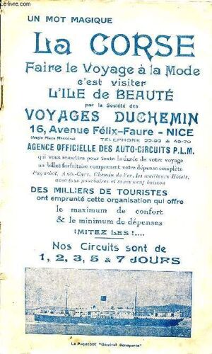 Brochure Sur La Corse