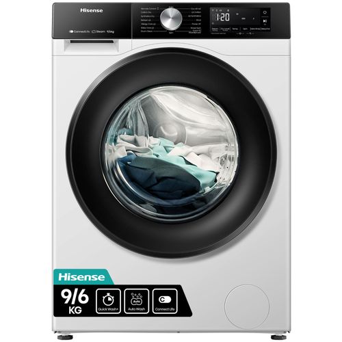 Hisense WD3S9043BW3 machine à laver avec sèche linge Pose libre Charge avant Blanc D
