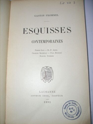 Esquisses Contemporaines