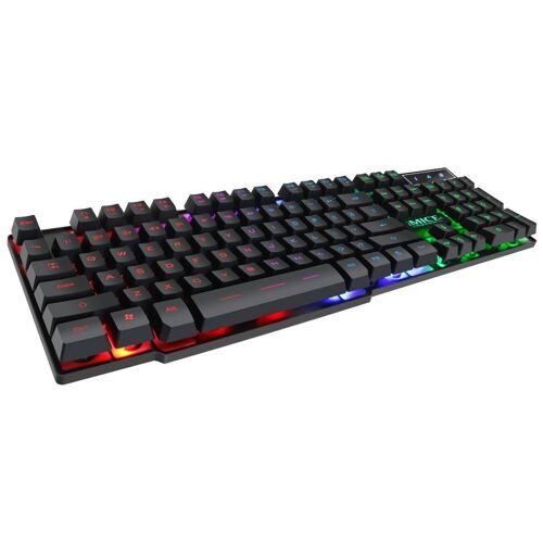 Clavier de jeu iMice 104 claviers rvb rétro-éclairé mécanique sentiment clavier claviers de jeu avec autocollant RU pour ordinateur portable PC