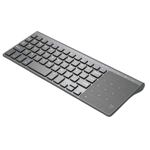 Mince 2.4Ghz Usb Sans Fil Mini Clavier Avec Nombre Pavé Tactile Pavé numérique Pour Tablette Pc De Bureau Portable