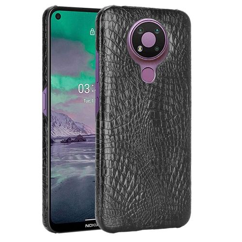 Classique Élégant Étui Pour Nokia 3.4 Anti Éraflure Compatibilité Housse De Protection Mode Classique D'alligator - Noir