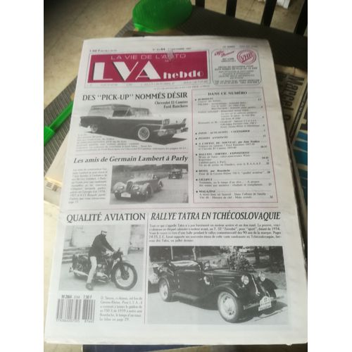 La Vie De L Auto 87/44 De 1987 Ford Ranchero,Chevrolet El Camino,Tatra,Gnome Rhone 750x