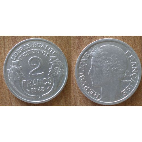 France 2 Francs 1948 B Morlon Piece Aluminium