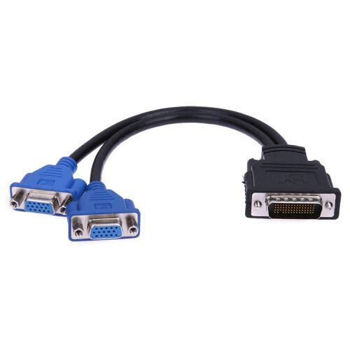 DMS-59 broches 5.9mm mâle à 2 VGA 15 broches femelle séparateur adaptateur câble fil de plomb pour HP Dell moniteur TV projecteur pour HDTV