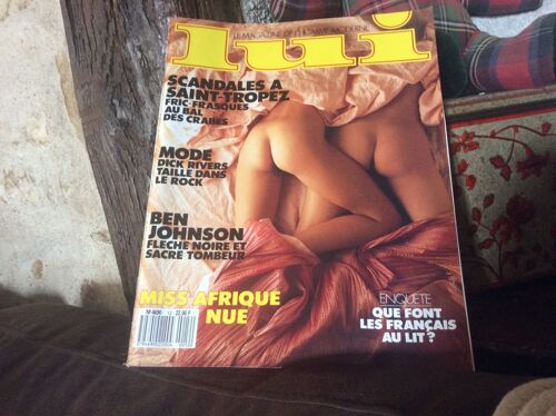 Magazine Lui N°12 Octobre 1988 - Ben Johnson - Miss Afrique Nue Magazine Lui N°12 Octobre 1988 -