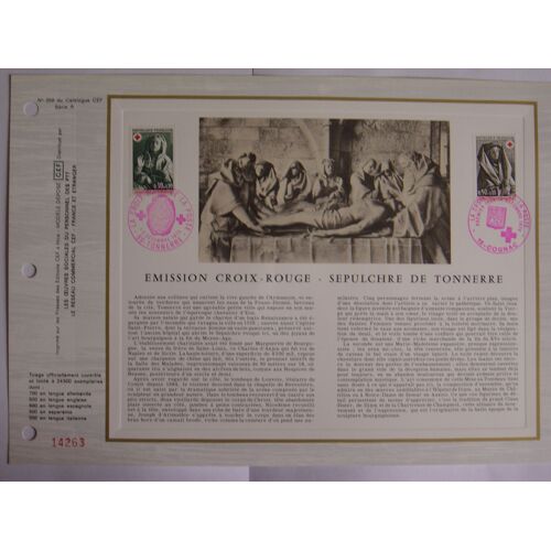 2  Feuillets Philateliques Cef 259 - Serie A Et B - Croix Rouge