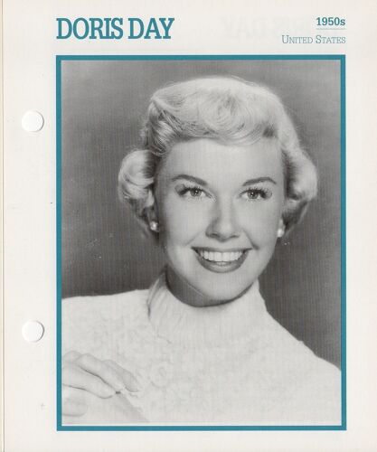 Movie Star Card [Carte Perforée En Langue Anglaise] Doris Day