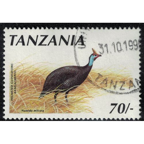 Tanzanie 1990 Oblitéré Used Animal Oiseau Numida Mitrata Pintade De Numidie Su