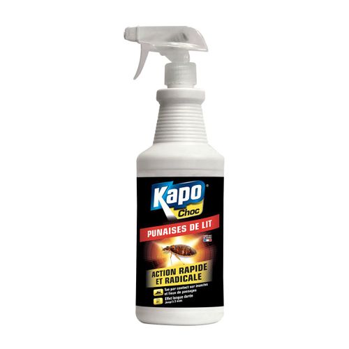 Pulvérisateur Punaise de Lit KAPO Choc Action Rapide et Radicale 1L