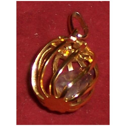 Pendentif "Pierre En Cage", Forme Boule