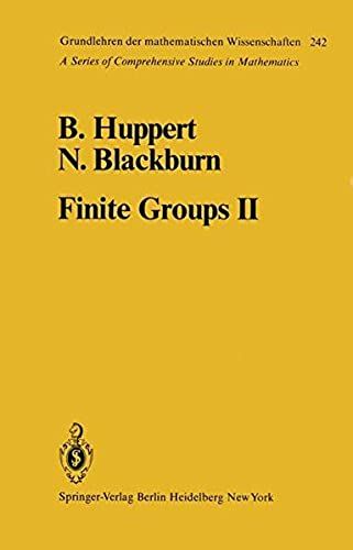 Finite Groups Ii (Grundlehren Der Mathematischen Wissenschaften)