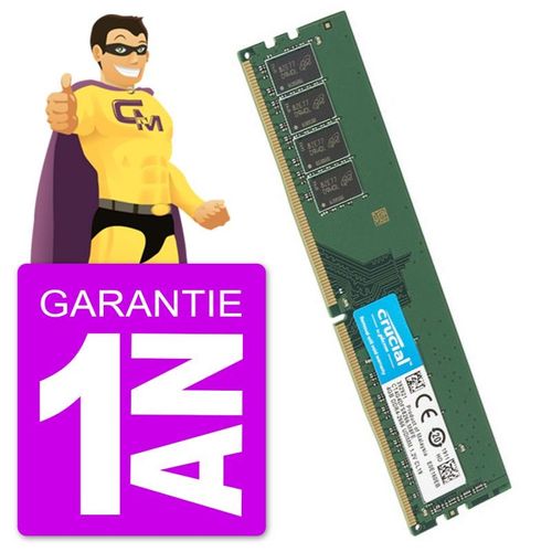 4Go RAM DDR4 PC4-21300U Crucial CT4G4DFS8266.C8FF DIMM PC Bureau