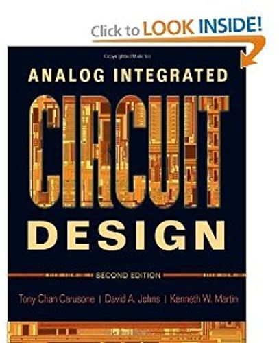 Analog Integrated Circuit Design (Coursesmart)