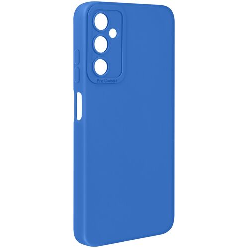Coque pour Galaxy A05s en Silicone Souple avec Renfort Bloc Caméra Bleu