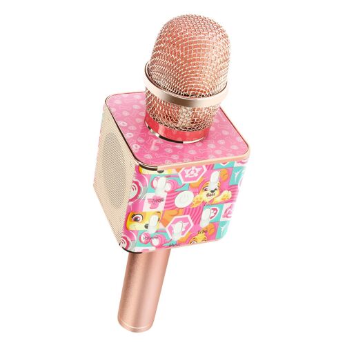 Micro Karaoke sans fil Bluetooth Enfant Motif Pat Patrouille Stella Forever Rose champagne