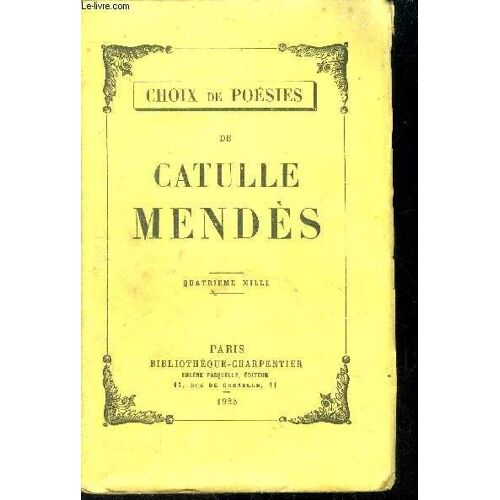 Choix De Poésies
