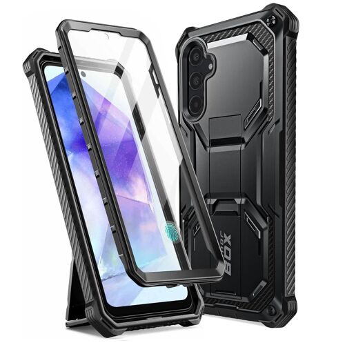 Coque Carbone pour Samsung Galaxy A55 Protection Intégrale Antichoc I-Blason Noir