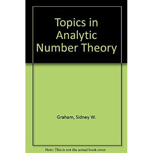 Topics In Analytic Number Theory