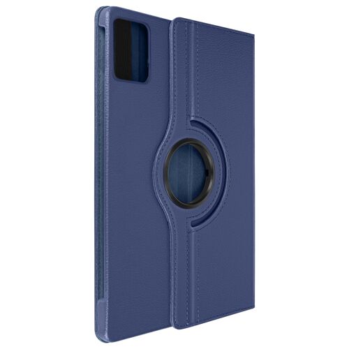 Étui Pour Lenovo Tab M11 Clapet Folio Rotatif 360 Support Stand Bleu Nuit
