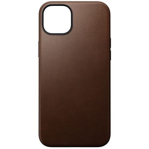 Coque Modern en Cuir pour iPhone 15 Plus Nomad Marron foncé