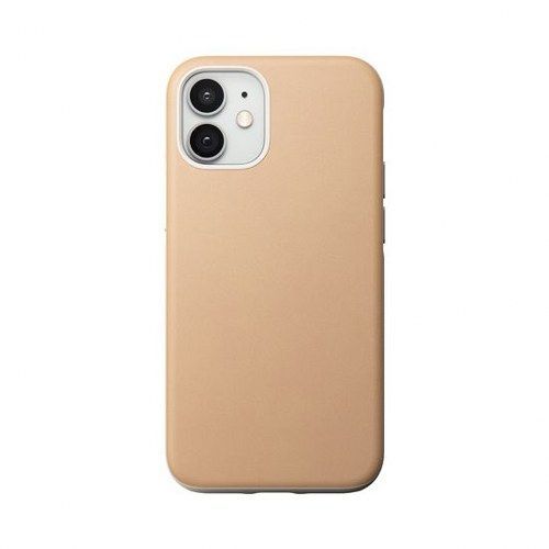 Coque pour iPhone 12 Mini en Cuir Rugged CASE Nomad Beige