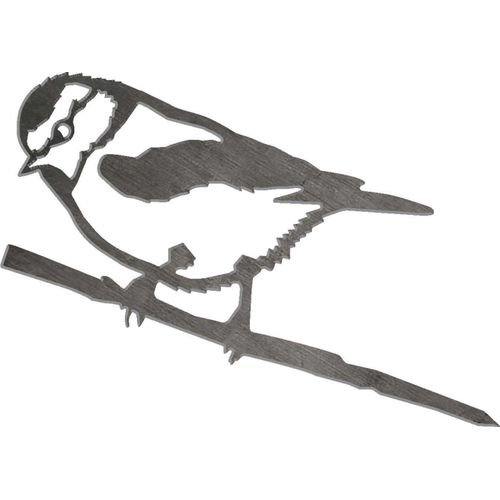 Mésange Bleue Décorative En Acier Corten Mini