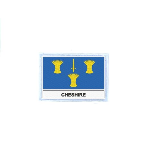 Ecusson Patch Badge Imprime Drapeau Royaume Uni Cheshire