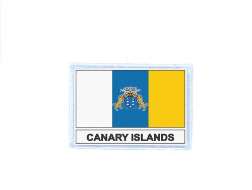 Ecusson Patch Badge Imprime Drapeau Canaries