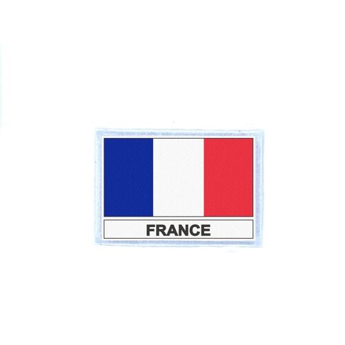 Ecusson Patch Badge Imprime Drapeau F France